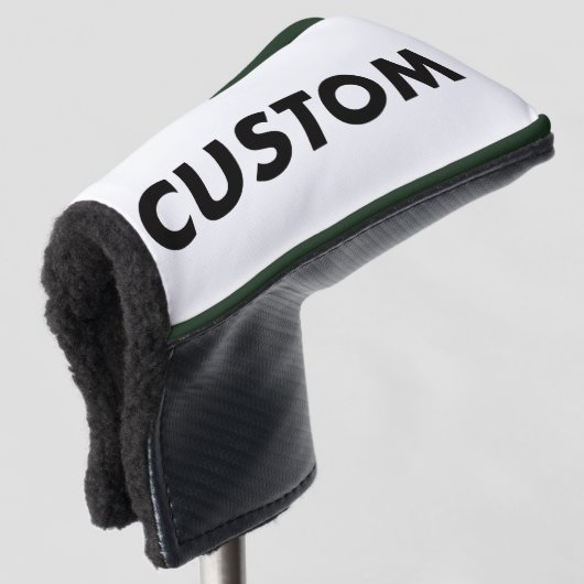F. GREEN Piping Custom Golf Putter Headcover Blank (3/4 voorkant)