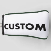 F. GREEN Piping Custom Golf Putter Headcover Blank (Voorkant)
