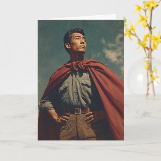 (F) Heldhaftige vader Kaart (Gele Bloem)