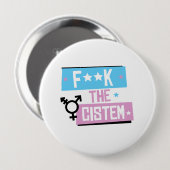 F- het CIJFER - - Ronde Button 4,0 Cm (Voorkant /achterkant)