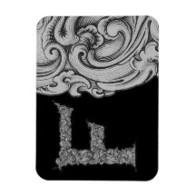 F- Het valkenalfabet (zilverachtig)