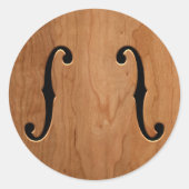 F-Holes — wg Ronde Sticker (Voorkant)