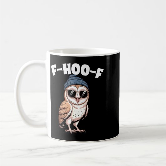 F-hoo-f Funny Bird Meme Graphic  Koffiemok (Links)