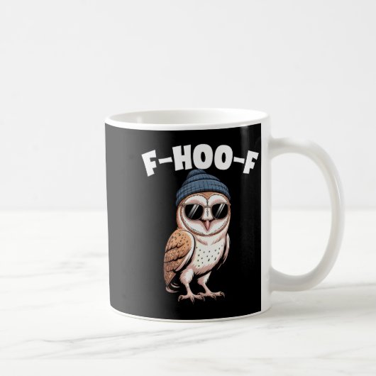F-hoo-f Funny Bird Meme Graphic  Koffiemok (Rechts)