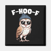 F-hoo-f Funny Bird Meme Graphic  Magneet (Voorkant)