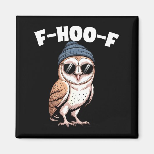 F-hoo-f Funny Bird Meme Graphic  Magneet (Voorkant)