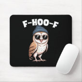 F-hoo-f Grappige Vogel Meme Grafisch Muismat (Met muis)