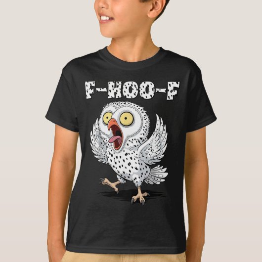 F-hoo-f Owl Meme – Funny Screaming Owl Bird Meme G T-shirt (Voorkant)