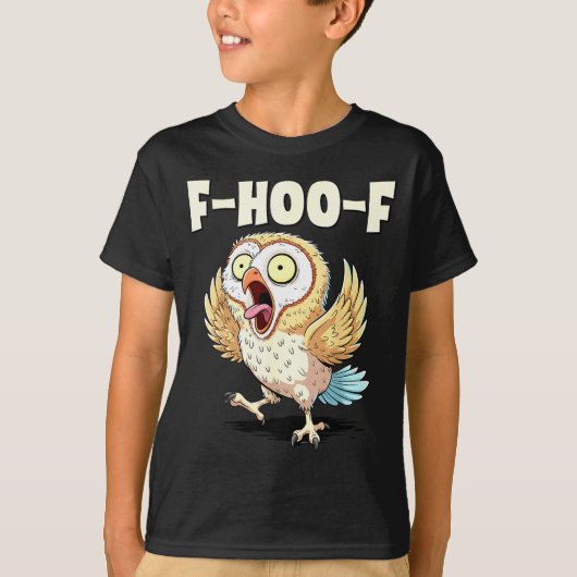 F-hoo-f Owl Meme – Funny Screaming Owl Bird Meme G T-shirt (Voorkant)