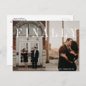 F I N A L L Y De datum opslaan Aankondigingskaart (Voorkant / Achterkant)