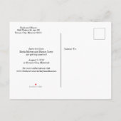 F I N A L L Y De datum opslaan Aankondigingskaart (Achterkant)