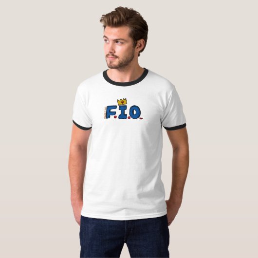 F.I.O. “Figure It Out” – Attention Ringer  T-shirt (Voorkant volledig)