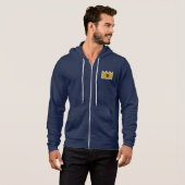 F.I.O. “King Of Pain” Sweatshirt Jacket Dark (Voorkant volledig)