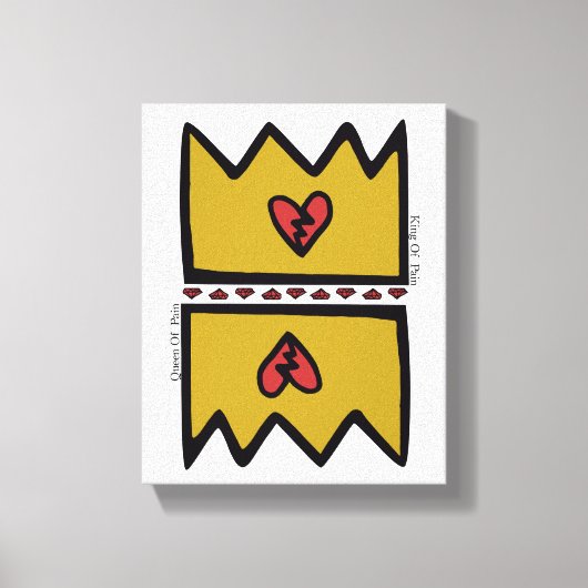 F.I.O. “King & Queen Of Pain”  Canvas Afdruk (Voorkant)