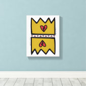 F.I.O. “King & Queen Of Pain”  Canvas Afdruk (Insitu (Houten vloer))