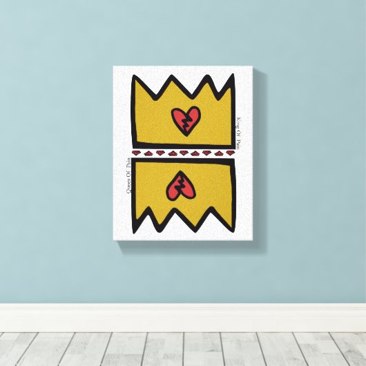 F.I.O. “King & Queen Of Pain”  Canvas Afdruk (Insitu (Houten vloer))