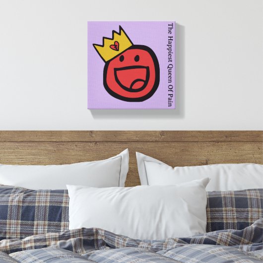 F.I.O. “The Happiest Queen Of Pain”  Canvas Afdruk (Insitu (Slaapkamer))