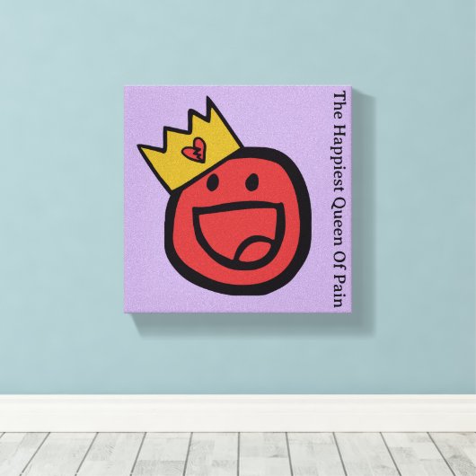 F.I.O. “The Happiest Queen Of Pain”  Canvas Afdruk (Insitu (Houten vloer))
