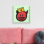 F.I.O. “The Most Ironic King Of Pain”  Canvas Afdruk (Insitu (Woonkamer))