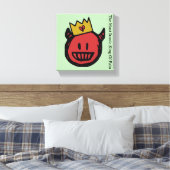 F.I.O. “The Most Ironic King Of Pain”  Canvas Afdruk (Insitu (Slaapkamer))