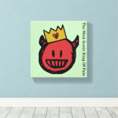 F.I.O. “The Most Ironic King Of Pain”  Canvas Afdruk (Insitu (Houten vloer))