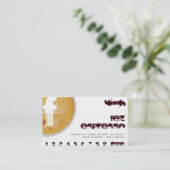 F - Initiaal Letter Foamy Coffee Cup Loyalty Punch (Staand voorkant)