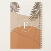 F - Initiaal Monogram Letter F Abstract ontwerp Planner (Achterkant)