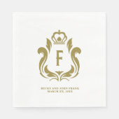 F Initiële Gouden Kuif Servet (Voorkant)
