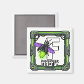 F is for Firefly – GTA Style ABC Learning Magnet (Voorkant / Achterkant)
