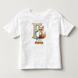 F is for Freya – Custom Toddler T-shirt with Fun F