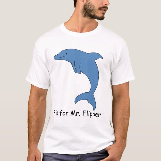 F is voor de heer Flipper T-shirt (Voorkant)