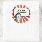 F IS VOOR DE SCHEEPVAART RONDE STICKER (Tas)