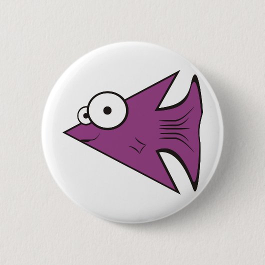 F is voor de visserij! ronde button 5,7 cm (Voorkant)