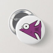 F is voor de visserij! ronde button 5,7 cm (Voorkant /achterkant)