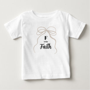 F is voor Faith Naam Onthulling Outfit Baby Meisje