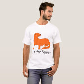 F is voor Ferret T-shirt (Voorkant volledig)