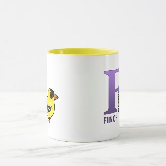 F is voor Finch Mok (Midden)