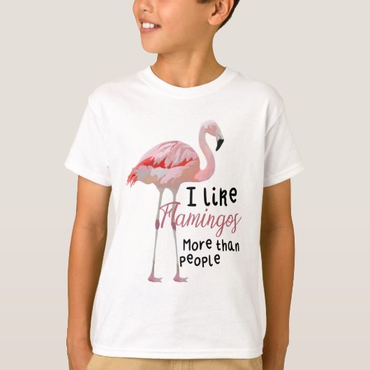 F is voor Flamingo T-shirt (Voorkant)