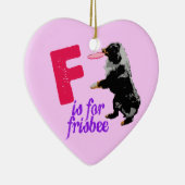 F is voor Frisbee Ornament (Rechts)