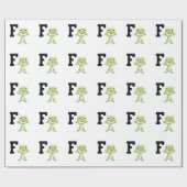 F is voor Frogman Cadeaupapier (Vlak)