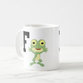 F is voor Frogman Koffiemok (Voorkant links)