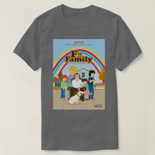 f is voor gezin 3 t-shirt (Design voorkant)