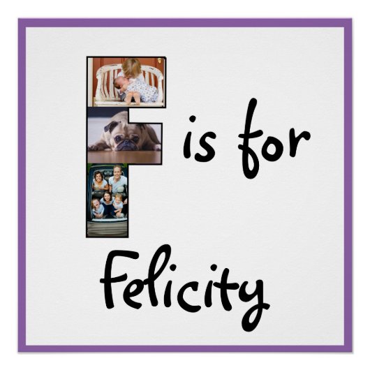 F is voor Naam Poster (Voorkant)