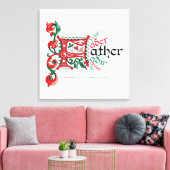 F is voor Vader Canvasprint Canvas Afdruk (Insitu (Woonkamer))