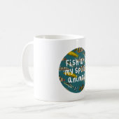 F is voor vis koffiemok (Voorkant links)