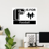 F is voor voetbal poster (Thuiskantoor)