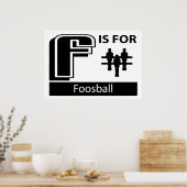 F is voor voetbal poster (Keuken)