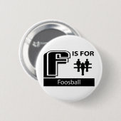 F is voor voetbal ronde button 5,7 cm (Voorkant /achterkant)
