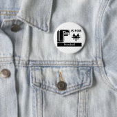 F is voor voetbal ronde button 5,7 cm (In situ)
