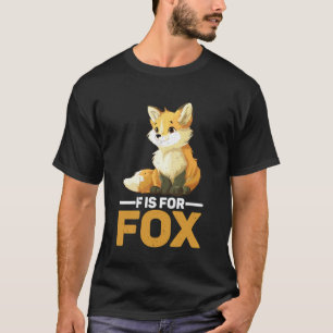 F is voor Vos Basisschool Kleuterlezen Onderwijzer T-shirt